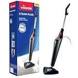 Vileda Steam Mop Steam PLUS, Black Steam Cleaner for all floors,...