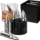 Metal Whiskey Stones - Valentines Day Gift for Him | 6 Steel...