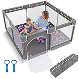 Baby Playpen 127cmX127cm Sturdy Safety Infant Activity Center...