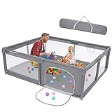 HyperEden Baby Playpen, 180x150cm Large Playpen for Babies and...