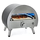 Casa Mia Bravo - 12 Inch Outdoor Gas Pizza Oven - Quick Heating,...