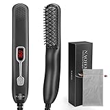 Beard Straightener Comb for Men - (UK Plug) Portable Electric...