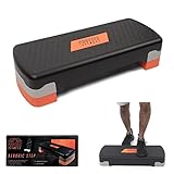 Phoenix Fitness Aerobic Stepper - Adjustable Step Platform for...