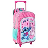 Stitch Deluxe Trolley Backpack Childrens Travel Bag Kids Girls...
