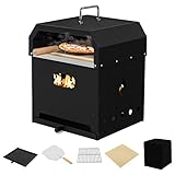 GiantexUK Outdoor Pizza Oven, 4-in-1 Outside Pizza Maker with...