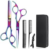 Lictin Hairdressing Scissors Hair Thinning Scissors Set and Hair...