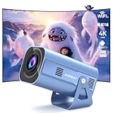 Mini Projector 1080P Supports 4K, [NetfIix Officially & Auto...