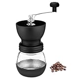 Manual Coffee Bean Grinder | Adjustable Coarseness Ceramic Mill |...