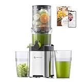AMZCHEF Cold Press Juicer Machines, Slow Juicers with 120 MM...
