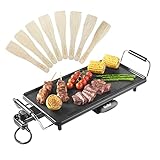 VonShef Teppanyaki Grill Large - 2000W Electric Griddle with...