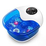 Foot Spa Misiki Foot Bath Massager with Heater Bubbles Vibration...