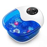 Foot Spa Misiki Foot Bath Massager with Heater Bubbles Vibration...