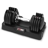 EnterSports 12kg Adjustable Dumbbells， Dumbbell Set for Saving...
