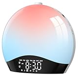 LIORQUE Sunrise Alarm Clock Wake Up Light Clock with...