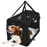 MC Star Dog Crate Pet Carrier Travel Foldable Transport Cat Box...