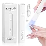 Saviland Mini UV Lamps for Gel Nails: Protect Skin Gel LED Nail...