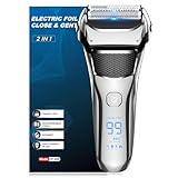 Shavers for Men,Foil Shaver with Floating Blade,100% Waterproof...
