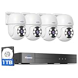 Hiseeu Wired CCTV Security Camera System Outdoor, 8 Channel 5MP...