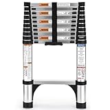 HBTower Telescopic Ladder with Non-Slip Feet, 3.2M/10.5FT...
