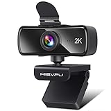 2K Webcam with Microphone for PC & Laptop, Hiievpu USB Webcam...