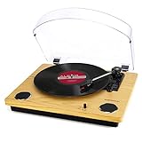 Max LP Player Vinyl Record Player Bluetooth Turntable with...