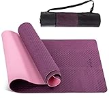 RAVIAN Yoga Mat, Thick Non-Slip Exercise Mat with Carry Bag for...