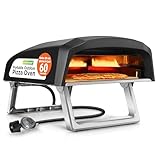 NutriChef Portable Outdoor Pizza Oven – 30.48cm Gas Pizza Oven,...
