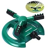 WISDOMWELL Garden Sprinkler Automatic Lawn Water Sprinkler 360...