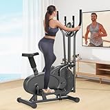 Cowmew Elliptical Cross Trainer, 2 in 1 Cross Trainer Exercise...