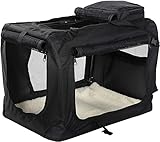 MOOL Lightweight Fabric Pet Carrier Crate with Fleece Mat and...