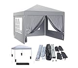 ZANGELI | 3x3m All Seaons Pop Up Gazebo Heavy Duty Retractable...