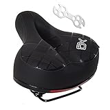 BWBIKE Wide Soft Flexible Bike Seat Cushion Shockproof Design Big...