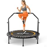 MERACH Mini Trampoline Fitness Adults - 40'' Foldable Trampolines...