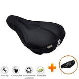 Ancocs Bicycle Seat Cushion with Waterproof Cover, Ultra Soft Gel...