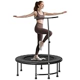 HOMCOM 40' Fitness Trampoline, Mini Trampoline Rebounder with...