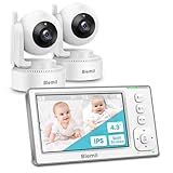 Blemil Upgrade Baby Monitor with 29-Hour Battery, 4.3'' IPS...