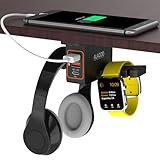 ALACOO Under Desk Headset Holder Mount Headphone Stand Holder...