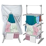 PowerDri Electric Heated Clothes Airer with 3 Tiers – 30 Drying...