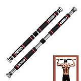 ONETWOFIT Door-Frame Pull-Up Bar, Wide Grip Heavy-Duty Metal and...