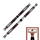 ONETWOFIT Door-Frame Pull-Up Bar, Wide Grip Heavy-Duty Metal and...