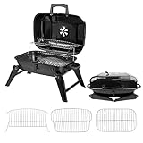 Alivio Portable BBQ Grill, Garden Charcoal Grill for Outdoor,...