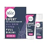 Veet Bikini Kit: 50 ml Cream And Moisturiser Foam, Expert Genital...
