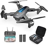DEERC D10 Foldable Drone with Camera for Adults 2K HD FPV Live...
