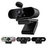 Smilodon 1080P HD Webcam, Pro, with 110° Wide Angle, Privacy...