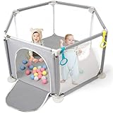 CHOLY Baby Playpen for Baby and Toddlers, Sturdy Six Sides Play...