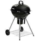 George Foreman Portable Charcoal BBQ Round Kettle 47 cm,...