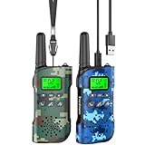 Walkie Talkies for Kids Rechargeable, 48 Hours Working Time 2 Way...