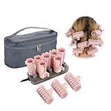 10Pcs Hair Curlers, Professional Electric Heated Roller Curling,...