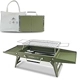 Charmline 34 x 23 cm Foldable Portable Charcoal Grill, Small...