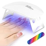 URAQT Mini Portable UV LED Gel Nail Dryer & Curing Lamp -...